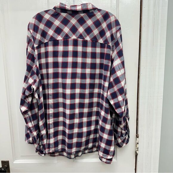 Tommy Hilfiger long sleeve button down flannel shirt women's 2xl classic - Picture 4 of 5
